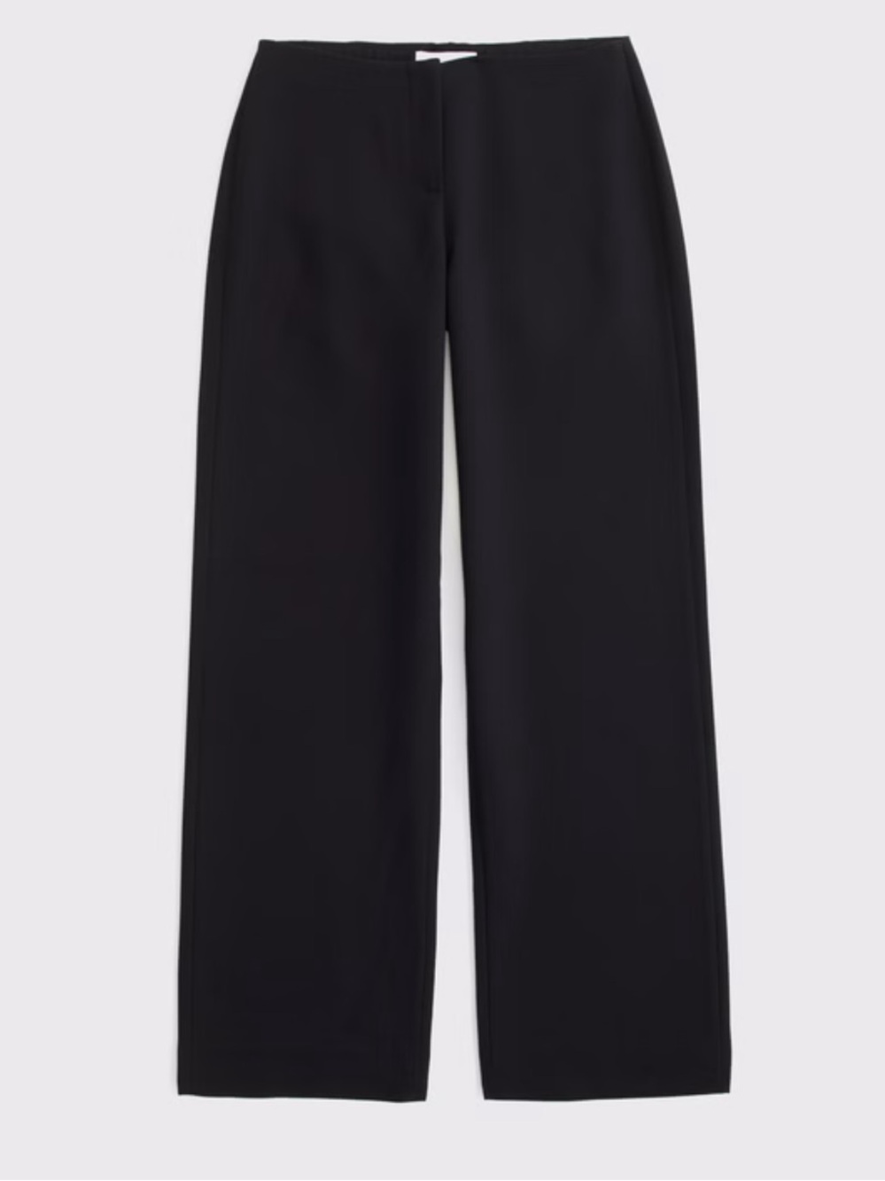 A&F Clean Waist Low Rise Tailored Wide Leg Pant 25 Short